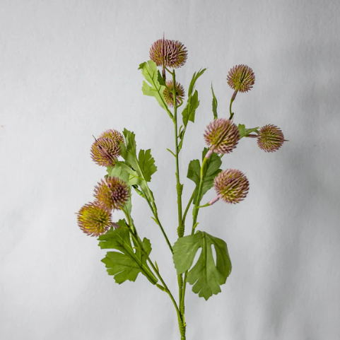 Pink Pom Pom Spray - Realistic Artificial Flowers and Greenery - Image 2