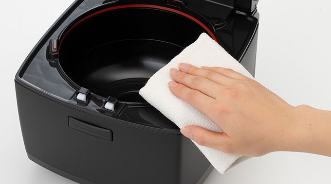 フラットだからお手入れしやすい。