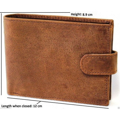 RFID lined Cow Hide Hunter Leather Wallet Style 12006 - Image 6