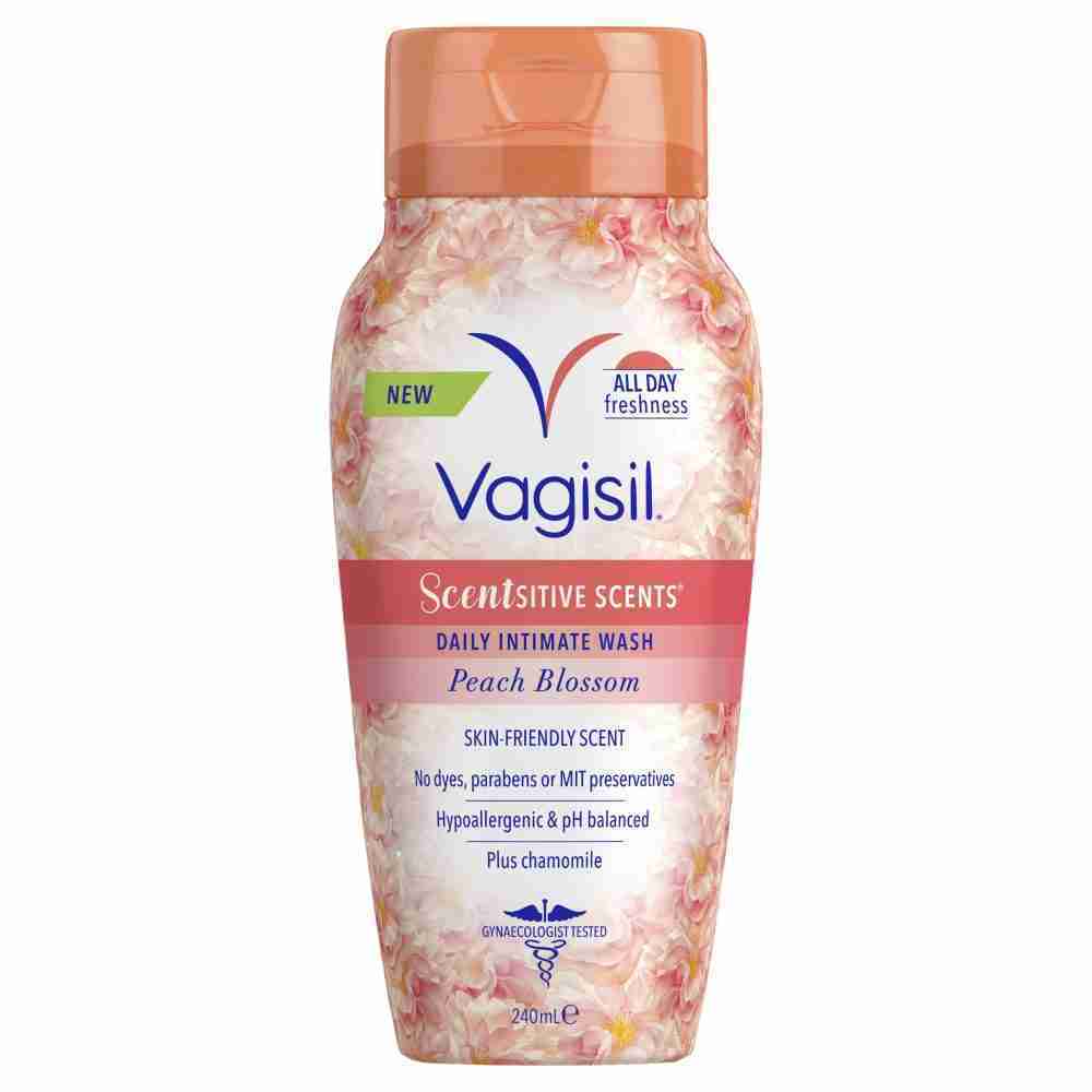 Vagisil Intimate Wash Scentsitve Scents Peach Blossom 240Ml - Image 3