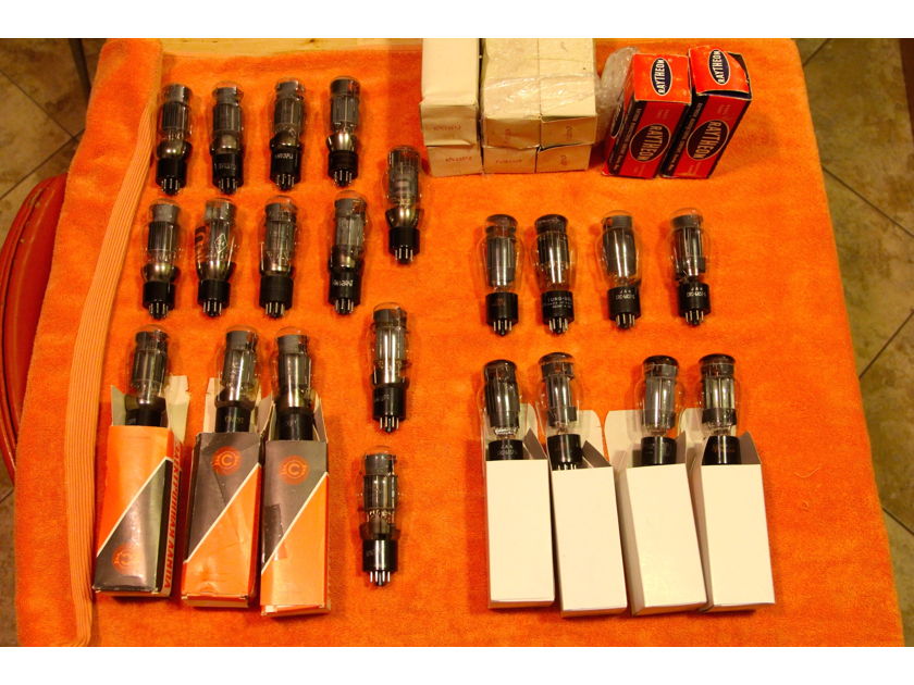 6AS7 lot (22 tubes) Soviet and American, retube your Atma-sphere amp!