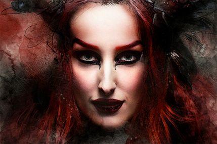 Halftone Watercolor Art PS экшен - искусство полутонов акварели