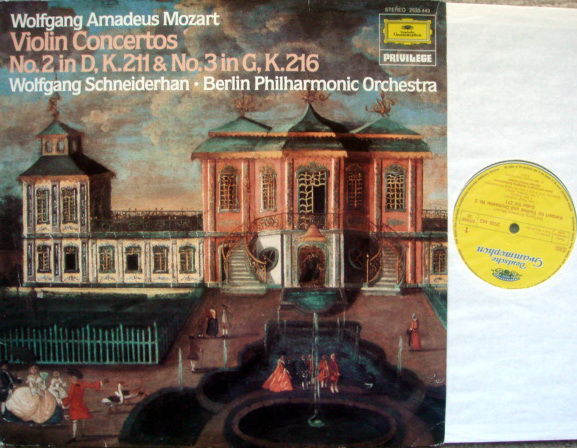 DG / SCHNEIDERHAN-BPO, - Mozart Violin Concerto No.2 & ...