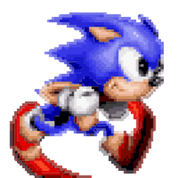 Sonic running GIF