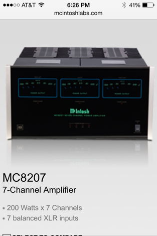 McIntosh MC 8207 Amplifier