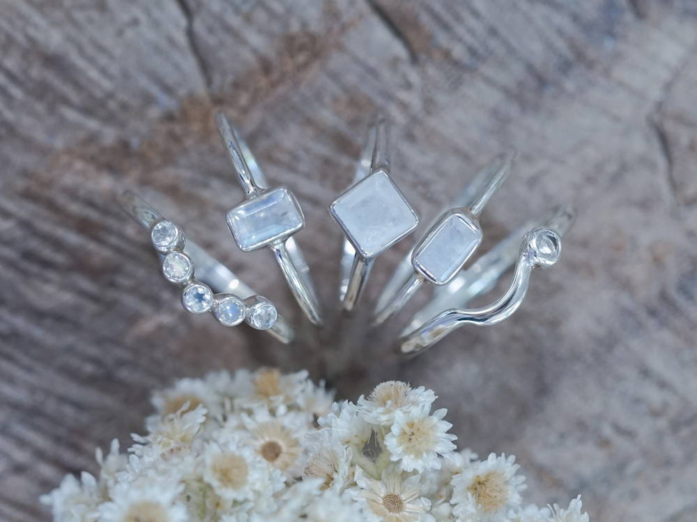 moonstone rings