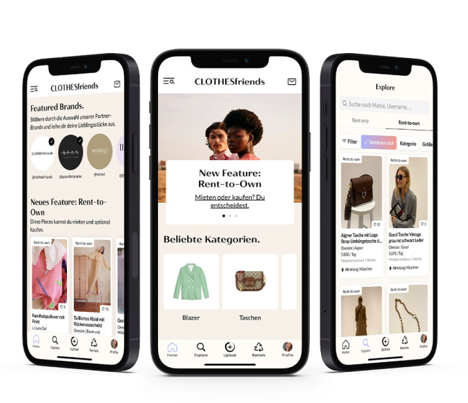Clothesfriends is a fashion rental app that aims to bring clothing rental to the mainstream