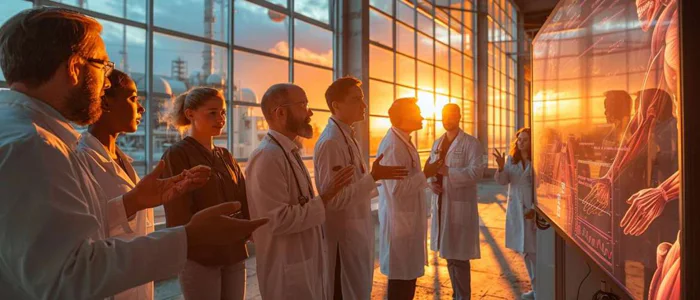 Allied health professionals engage in a space medicine workshop