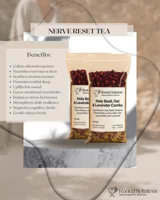 Nerve Reset Tea – Holy Basil, Oat & Lavender Blend image 3