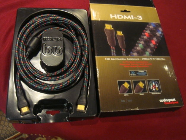 audioquest HDMI-3 3M interconnect cable