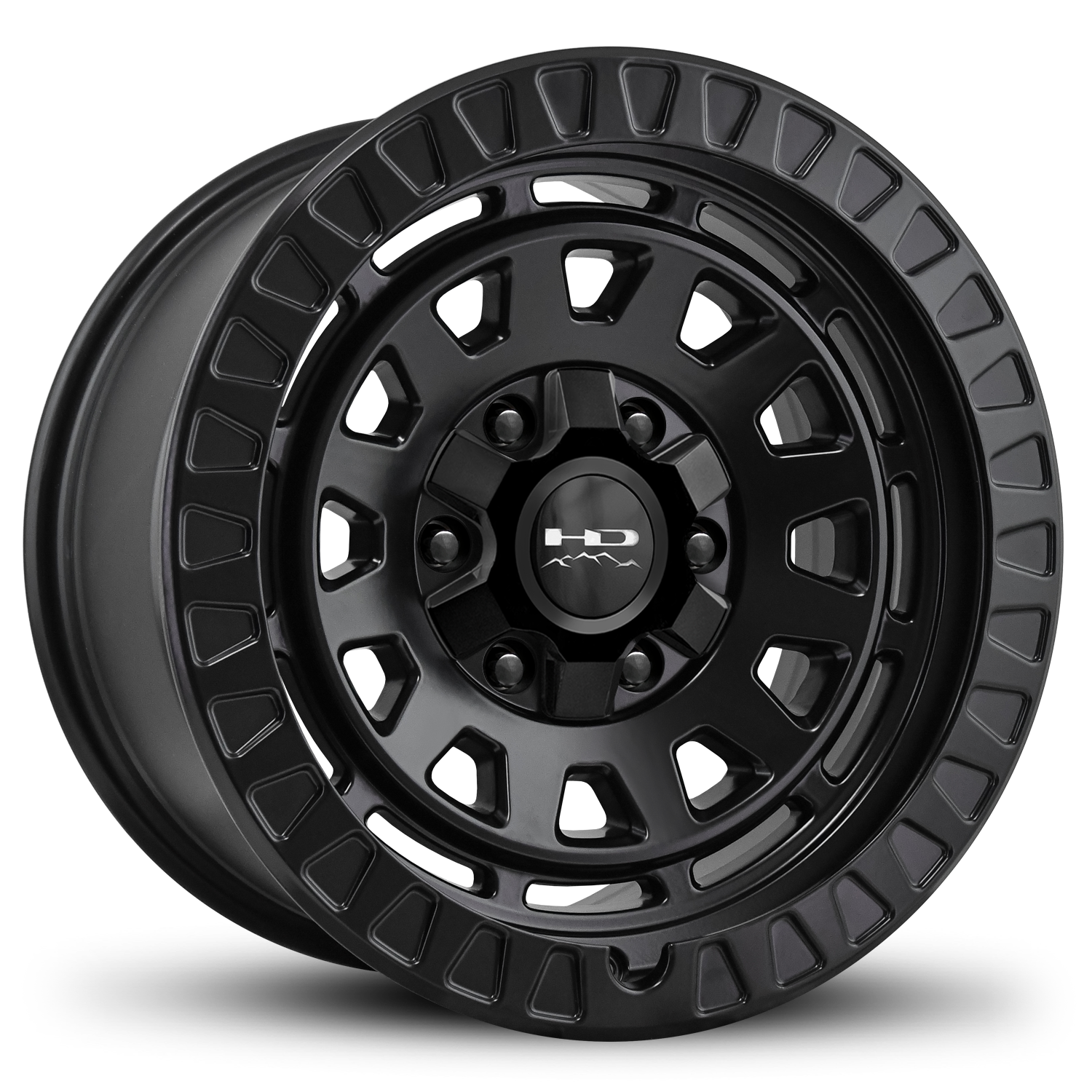OVERLAND SECTOR Venture 17x9.0 Full Face Military Style Spoke Concave Wheel Rims with Lip Flange in Black, Bronze, & Grey