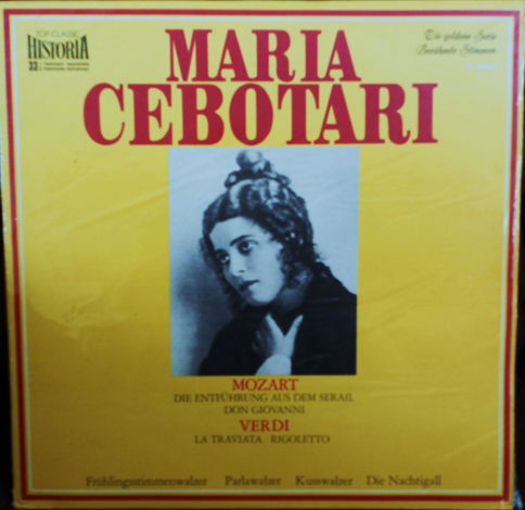 FACTORY SEALED ~  - MARIA CEBOTARI ~MOZART & VERDI~SING...