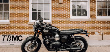 2017 TRIUMPH BONNEVILLE T100 BLACK motorcycle for rent near Palm Harbor, FL