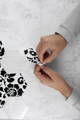 High-contrast DIY cards for babies to explore.