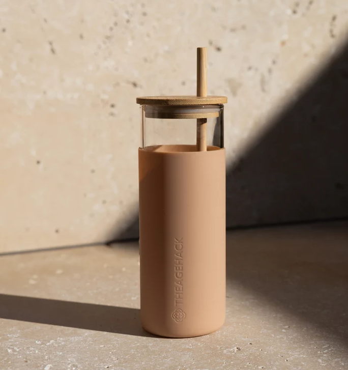 Glass Bamboo Bottle