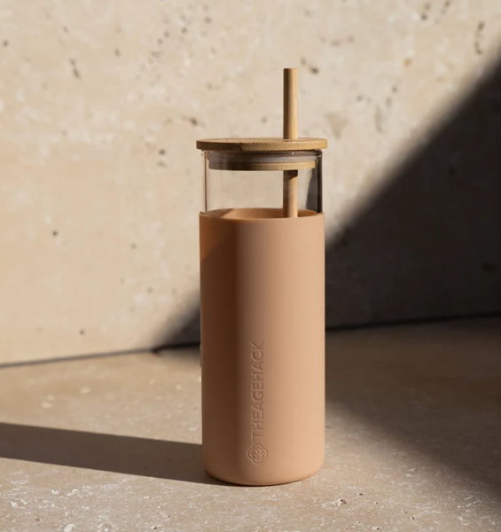 Glass Bamboo Bottle
