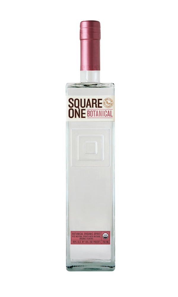 Bottle of Botanical Square One Vodka