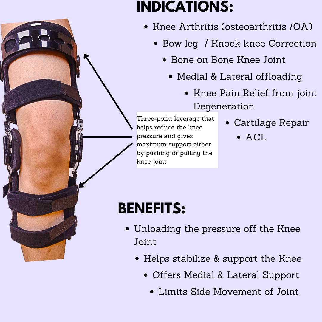 comfyorthopedic oa unlaoder knee brace designed with buckle system