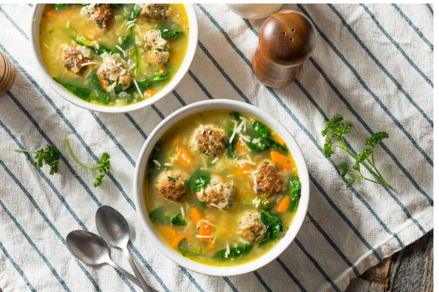 🌟 This Week's Low-Cost Option! 🌟Italian Wedding Soup with Mini Meatballs  | Prefare Meals