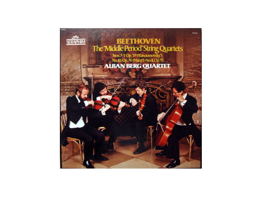 EMI Angel Seraphim / ALBAN BERG QT, - Beethoven The Middle Quartets, MINT, 3LP Box Set!