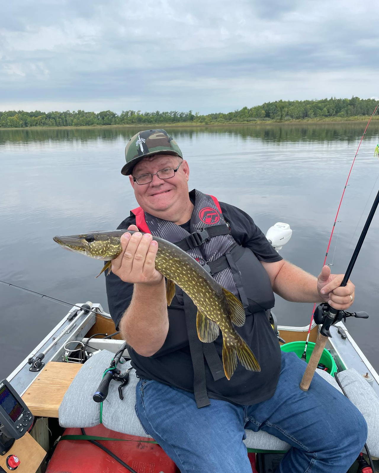 Obalus owner with a catch