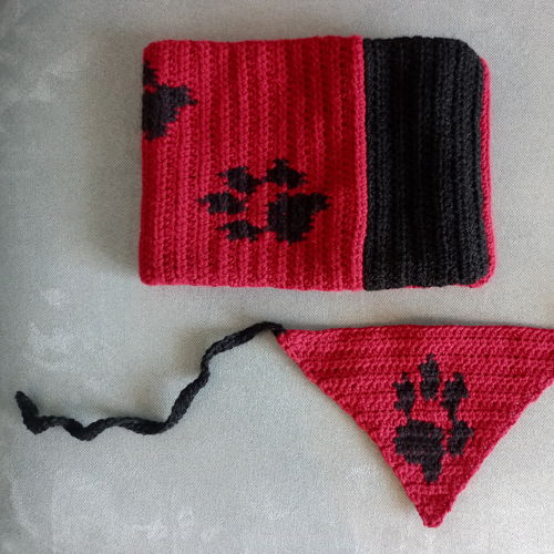 Bijpassende kap en hondenbandana