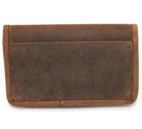 Full Grain Cow Hide Hunter Vintage Leather Tobacco Pouch. Style: 12033 Hide & Chic - Image 2