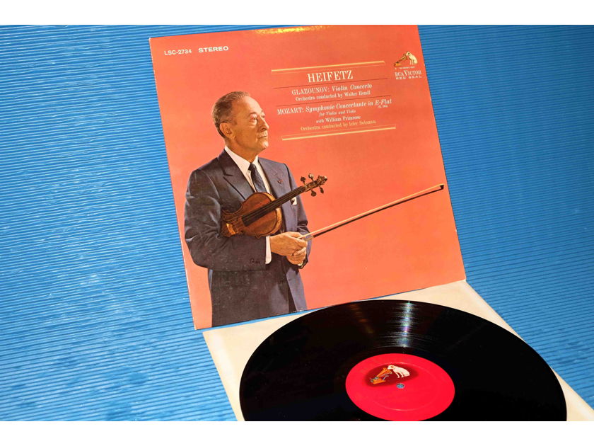 GLAZOUNOV / MOZART / Heifetz - "Concerto / Concertante" -  RCA 'Shaded Dog' 1964 8S/3S