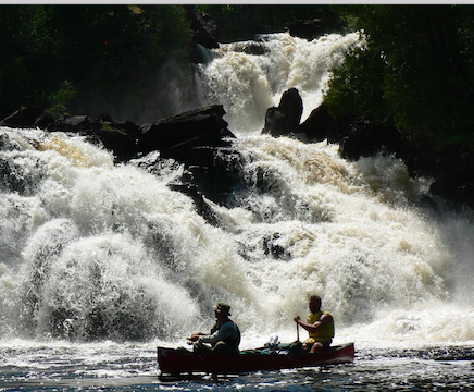 Oeth and former FPA national president Michael Branham on  a weeklong canoe trip on the Kopka River in Ontario.