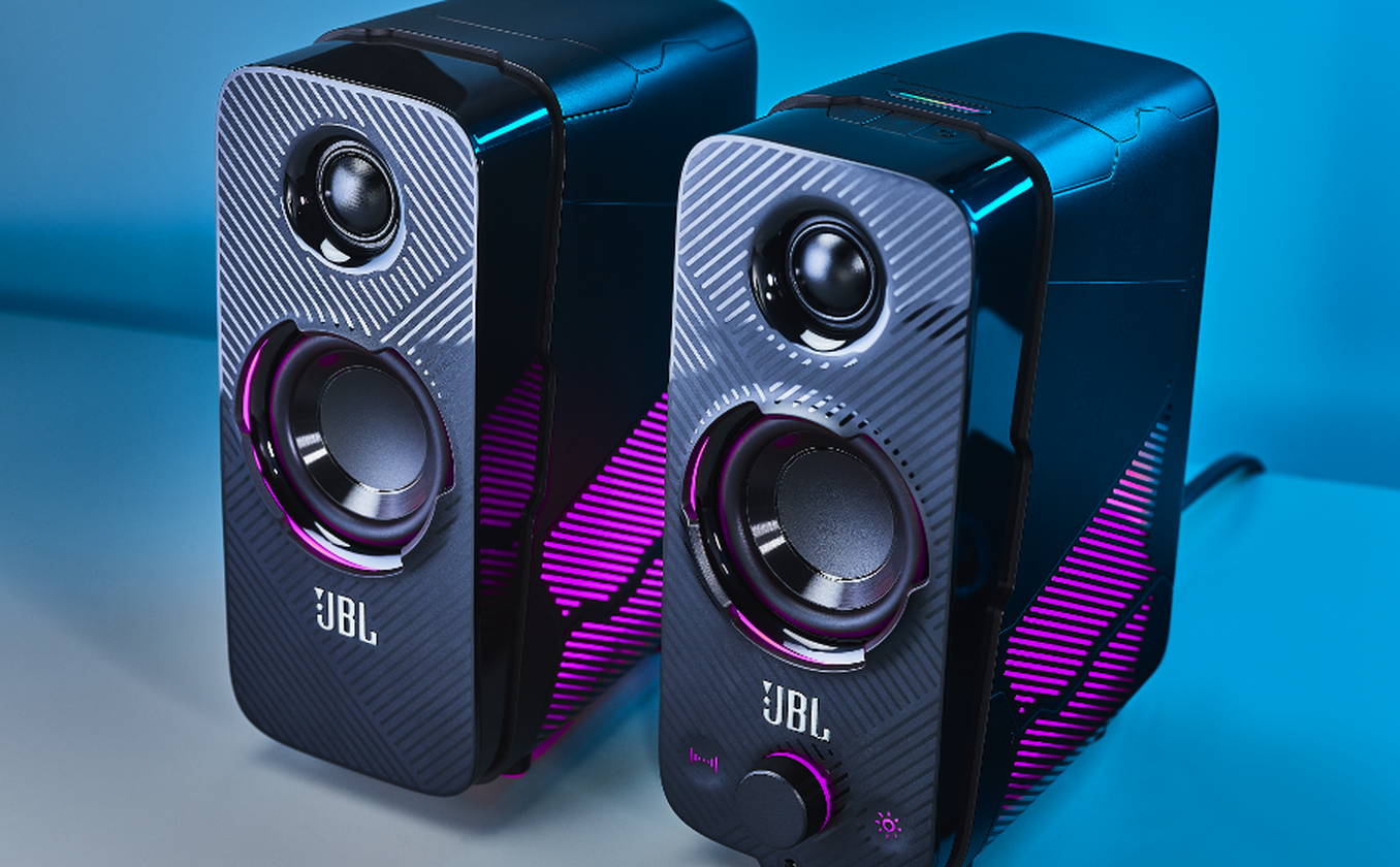 商品画像：JBL Quantum DUO Bluetooth Gaming Speakers (Customisable RGB 1
