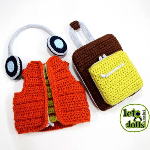 Groot Haakpatroon voor een Pop, Amigurumi, 21"/53 cm Hoog