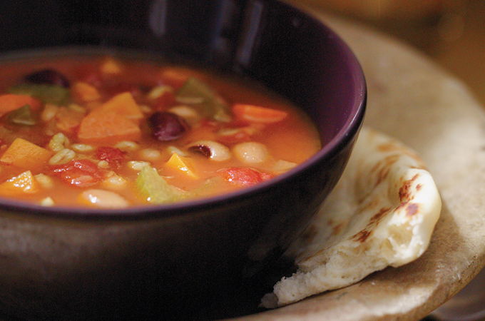 Bean and Turmeric One-Pot-Meal Soup