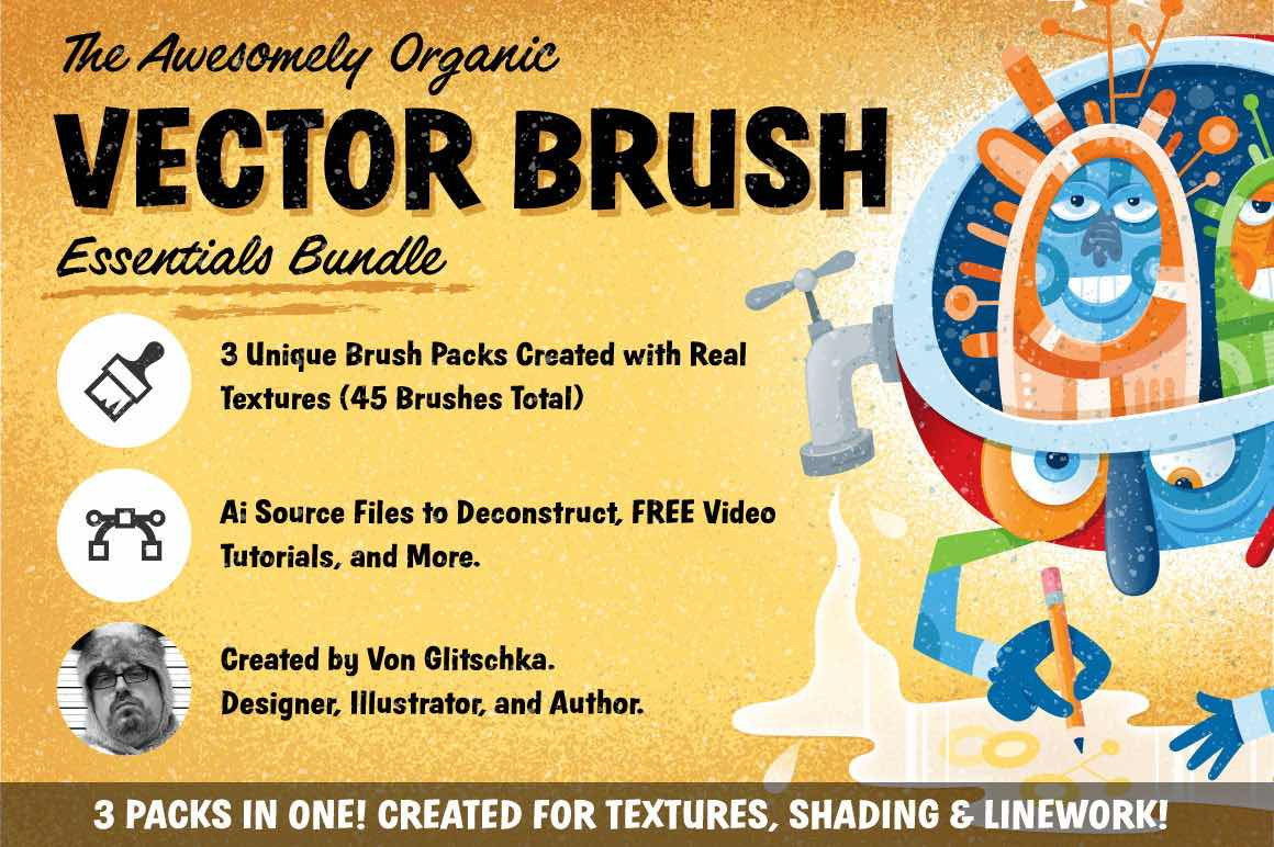 Von Glitschka Illustrator Brushes