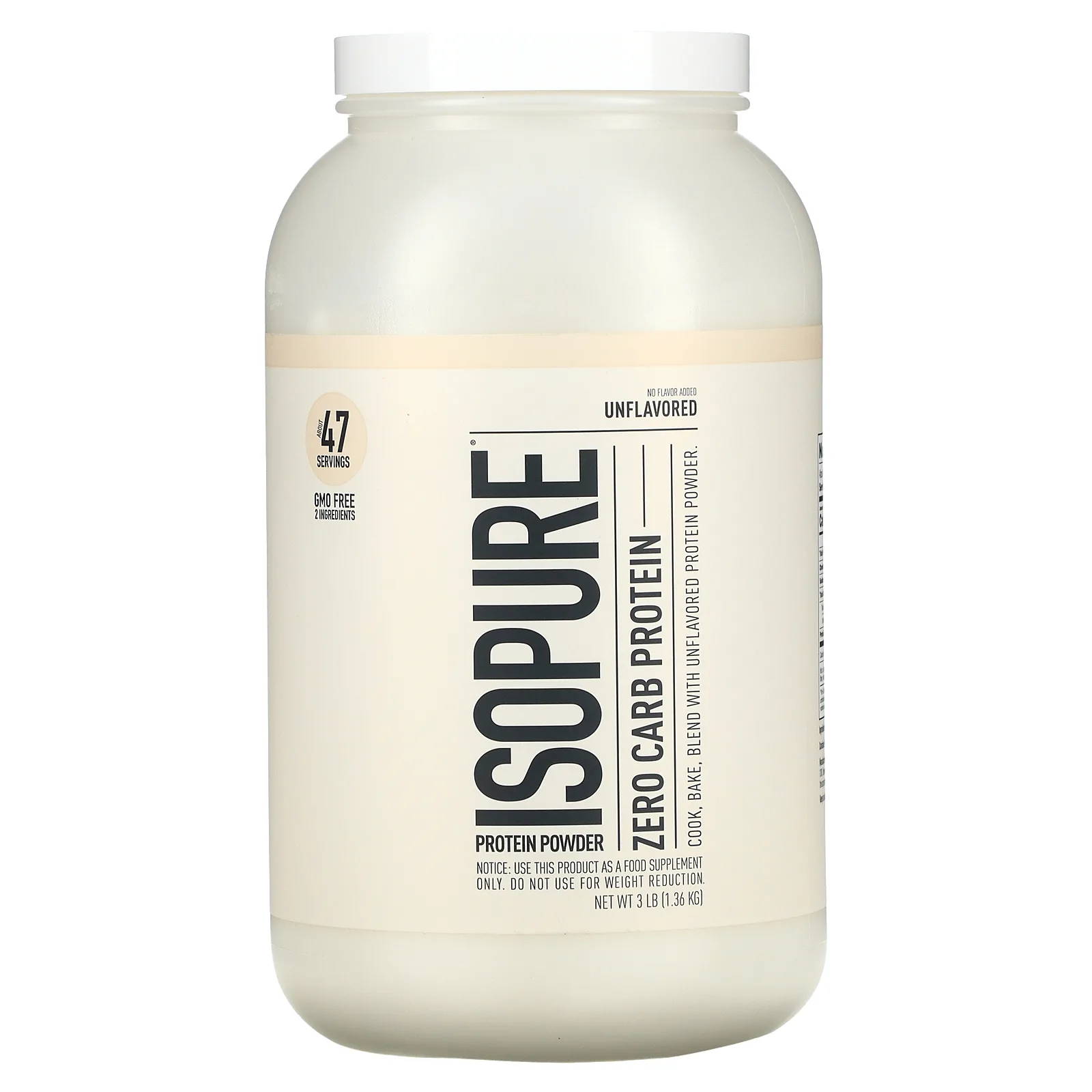 Isopure Unflavored Whey Isolate