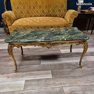 Table basse marbre baroque
