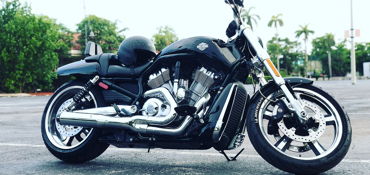 2015 HARLEY-DAVIDSON VRSCF V-ROD MUSCLE (VIVID BLACK) motorcycle for rent near Hallandale, FL