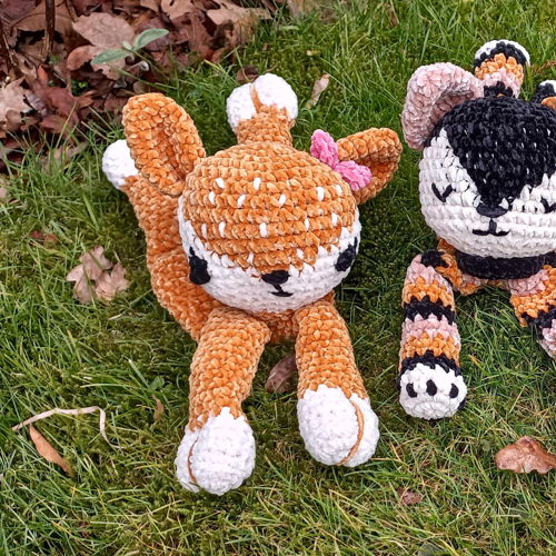 Poesje Mau knuffeldoekje velvet