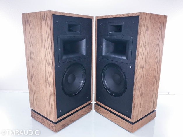 Klipsch Quartet Vintage Floorstanding Speakers Oak Pair...