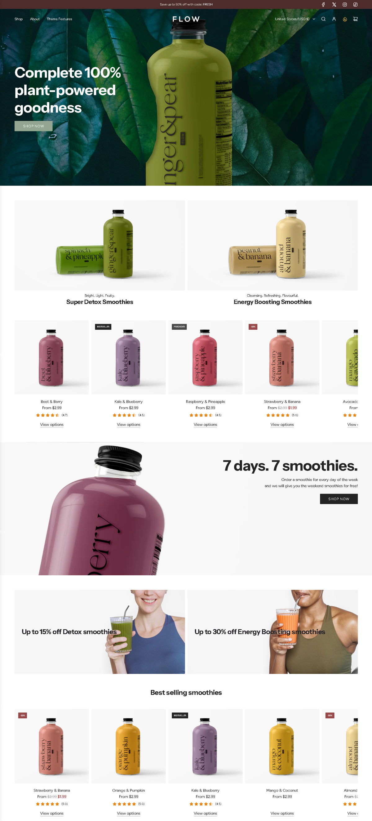 Screenshot of Flow, from the homepage examples collection.