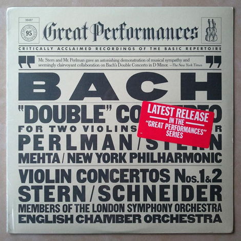★SEALED★ CBS | PERLMAN - STERN / - BACH Double Concerto...