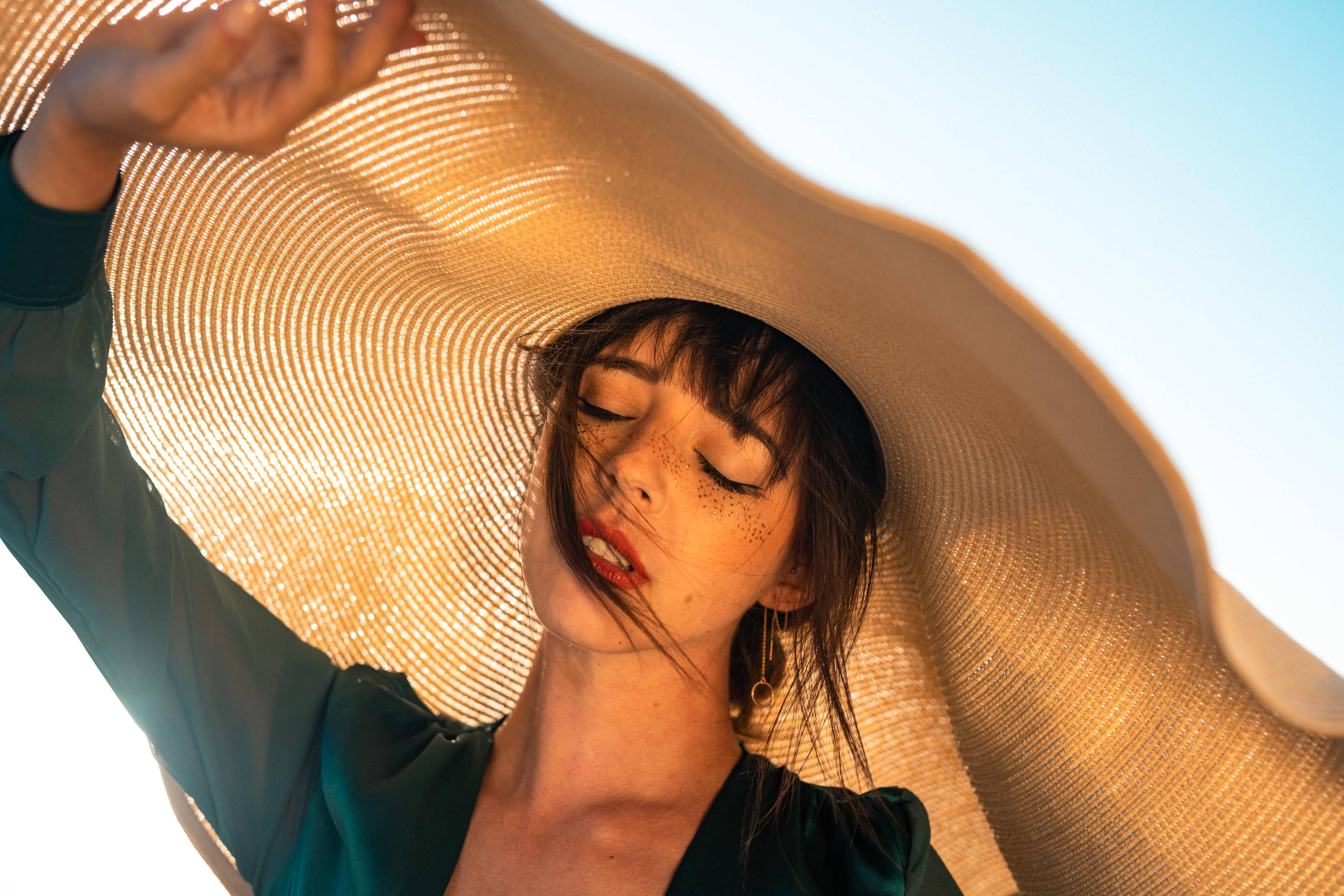Woman in Sun Hat