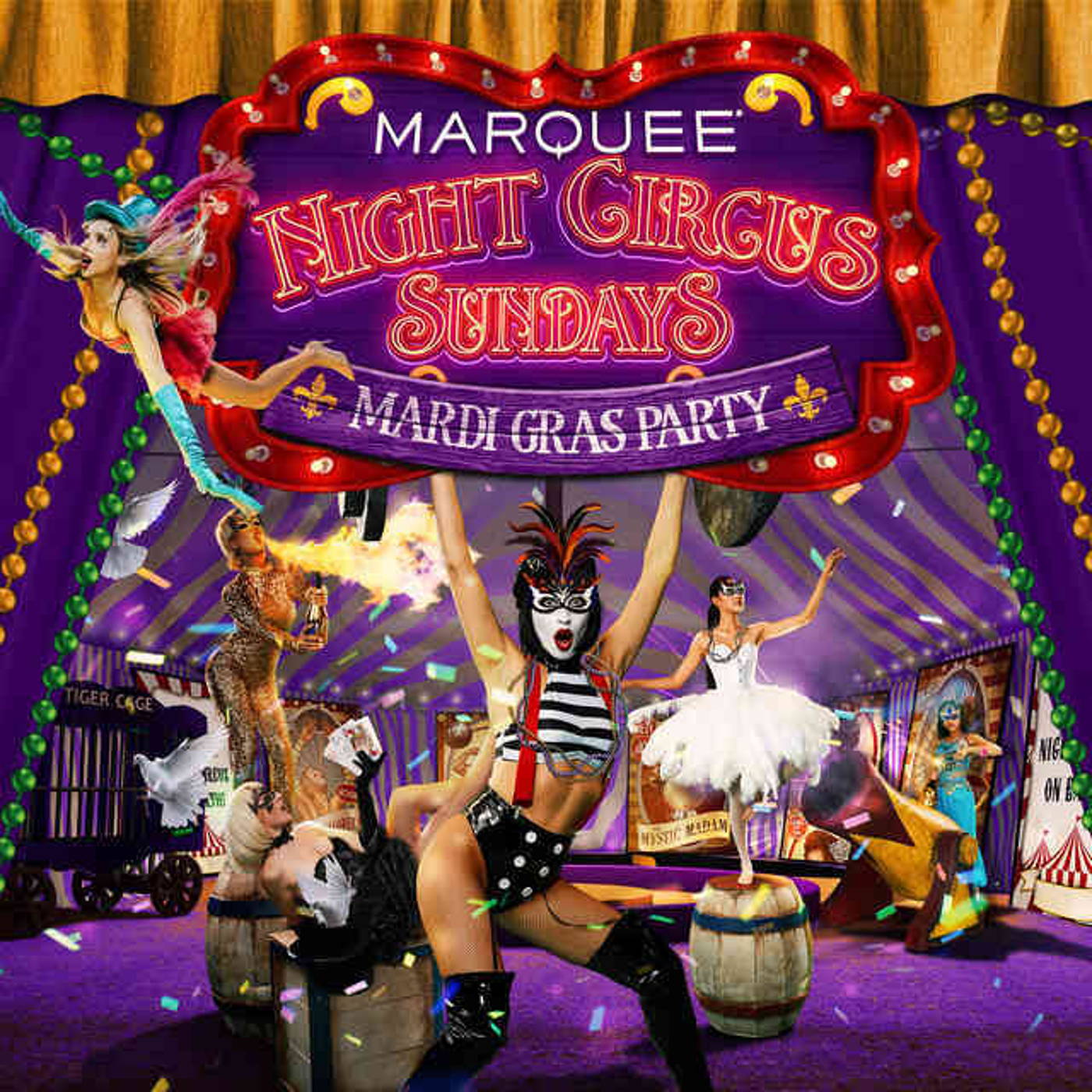 Justin Credible  Night Circus Mardi Gras Las Vegas