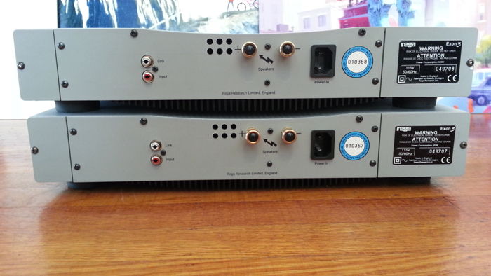 Pair REGA Exon 3 Monoblock Amps in Original Boxes