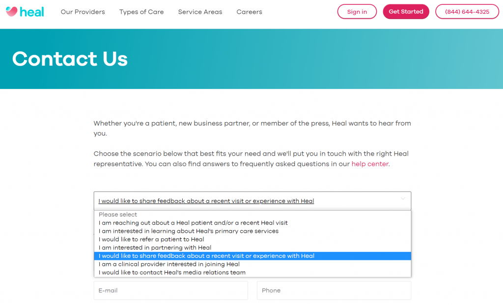 add contact us page shopify