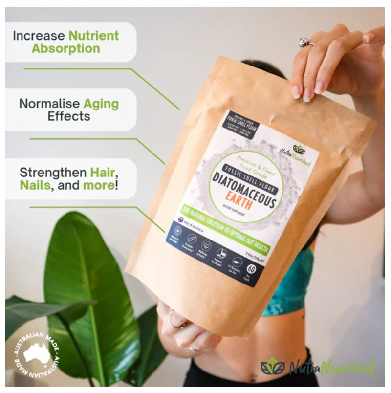 Fossil Shell Flour Powder - Food Grade Diatomaceous Earth - 250g Bag - Image 4