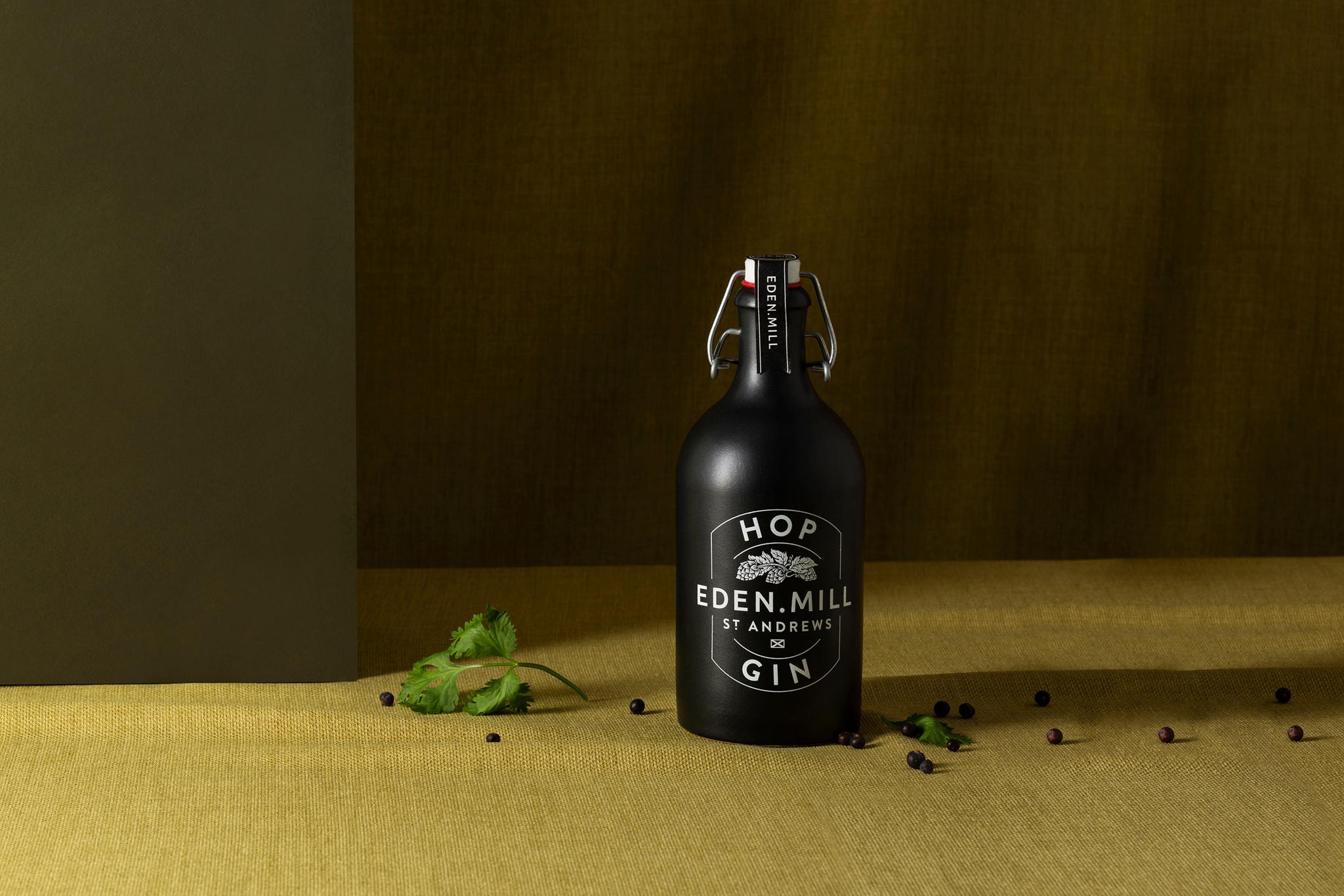 Download Eden Mill S Ceramic Gin Bottle Inspired By Distillery S Location Dieline Design Branding Packaging Inspiration