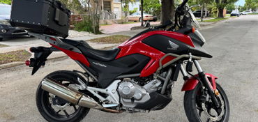 2013 HONDA NC700X motorcycle for rent near West Miamk, FL