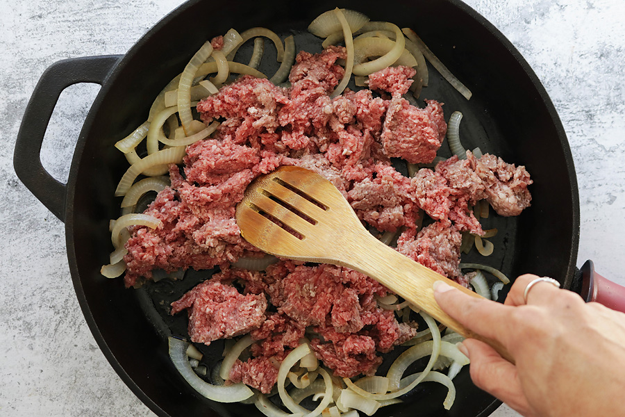 Keto Stir Fry with Cabbage Noodles