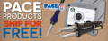 Pace products ship for free!