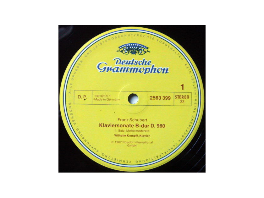 DG / WILHELM KEMPFF, - Schubert The Complete Piano Sonatas, NM, 9LP Box Set!
